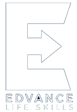 edvance white logo